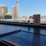 浅草むぎとろ - 屋上ビュッフェ席からの 景色。