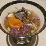 銀座 結絆 - 松茸冷麵　茗荷　花穂