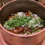 銀座 結絆 - 鰻蒲焼と揚牛蒡の釜炊きごはん