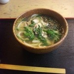 木酢鶏天然黒石焼 讃 - 牡蠣うどん