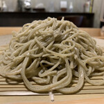 蕎麦切り 春のすけ - 細打ち　北海道弟子屈町摩周そば + 群馬県赤城キタワセ夏新そば