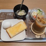 cafe de marche 笑味ちゃん - 料理写真:モーニングサービス　350円でこれだけあれば安い！
というかコーヒーだけでも350円で飲めるのは絶対に安いねえ