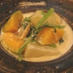 自然派レストラン TERRA - カブとかぼちゃ、帆立のクリーム煮　（2012/11月）