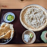 そば処 百くり - もりそば＆ミニとり天丼