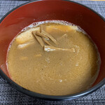 らーめんONE - 湯煎でスープ、チャーシューとメンマ入り♪ 応援してます^_^