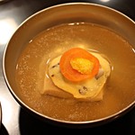 日本料理　百屋 - まいたけのしんじょうと胡麻豆腐