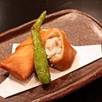 日本料理　百屋 - タラの白子の春巻き