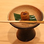 日本料理　百屋 - あんこのりんご甘露煮巻き