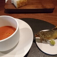 cenci - 鮎を齧って、ガスパチョ飲んで。鮎を齧って、ガスパチョ飲んで。