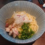 旬菜麺屋 雅流 - 和え玉(煮干し)