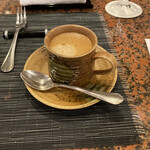 鉄板焼 七海 - 最後にコーヒーで口中を整える。