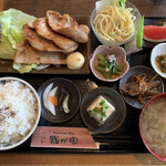 Kushiyaki Bar 我が家 - 生姜焼きset