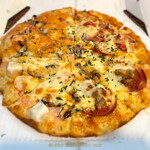 Piza ra - エビマヨのよくばりクォーター Mクリスピー 全面 チーズとマッシュルーム増し