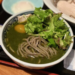 一寸亭 - バジルサラダそば