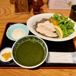 一寸亭 - バジルサラダそば