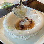 maison de foret - Amuse-Bouche: Steamed Octopus with White Wine and Wasabi