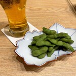 Kinome - まずはビールと枝豆