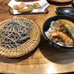 手打ち蕎麦 いしはら - 天丼定食¥1,320