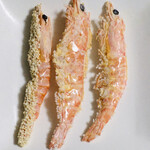 桂新堂 - 料理写真:車えびあられ焼き＆車えび姿焼き