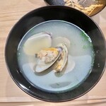 日本橋蛎殻町 すぎた - 2021.7.  浅蜊の味噌汁