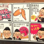 奇跡の手羽先 サラリーマン横丁 - 手羽先の食べ方(2021.8/中旬)