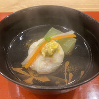 三宅輝 - 蟹真薯（しんじょ）と冬瓜のお吸い物