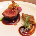 リストランテ ソライア - 2021年の｢スペシャルディナーコース｣国産牛フィレ肉とフランス産フォアグラのポワレ