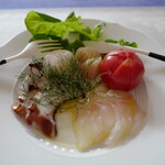 モイベーカリー - 【追加】カルパッチョの味を損ねないカトラリー