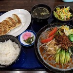 彩煌 - 冷やし黒ごま担々麺＆餃子セット