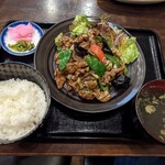 彩煌 - 牛肉のXO醤炒め定食