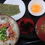 鰺家 - 鯵漬け丼セット ¥720
