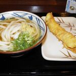 丸亀製麺 - ぶっかけ(並/冷) 320円、いか天 130円