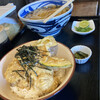 麦笑 - 料理写真:ひやかけうどん　¥620
とり天丼小　　¥500