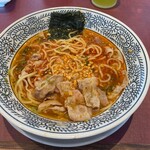 丸源ラーメン - "ラー油" と "揚げニンニク" をガッツリと。