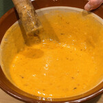 うを徳 - 海老のすり身の玉子焼き調理中