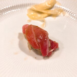 うを徳 - 塩釜本鮪大トロのにぎり