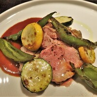 Restaurant COCON (鎌倉古今) - 仔羊と甘長唐辛子