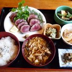 仙人小屋 - 鹿レアーロースト定食