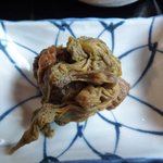 仙人小屋 - 定食の付け合せ（ふきのとうの味噌漬け）