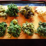 仙人小屋 - 山菜盛り合わせ