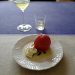 紀ノ国屋 - アンティパスト(Antipasto) は、先日の残り物 Burratina Affumicata とトマト