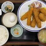 たまごや食堂 - 料理写真:ミックスフライ定食  900円