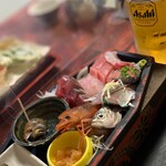 磯亭 - 刺身定食1650円