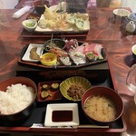 磯亭 - 刺身定食1650円