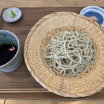 蕎麦に銘酒 蔵美庭 - せいろ　美山在来