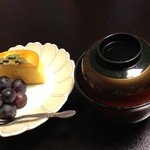 小安峡温泉多郎兵衛旅館 - 夕食（デザート＆稲庭うどん）