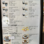 1tree coffee - メニュー表