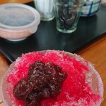 ロペ倶楽部 テラスレストラン - ８月はかき氷(イチゴ)