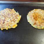 Nakamichi Okonomiyaki - ミックス玉、ねぎ焼き