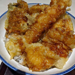 Edomae Tendon Ishinoya - 肉海鮮天丼アップ